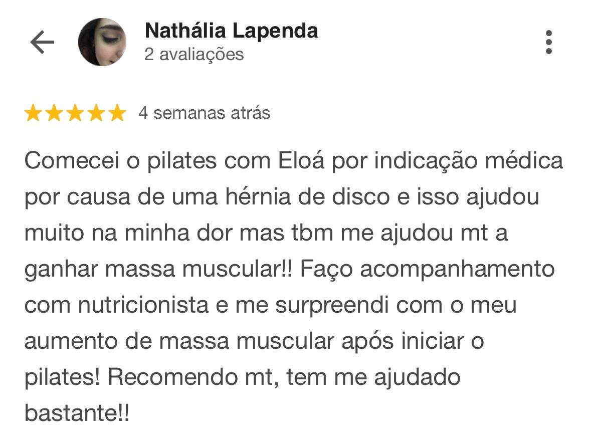 Depoimento de Nathália Lapenda